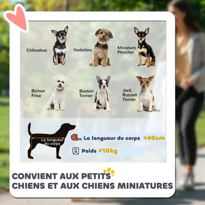 Poussette pliable animaux chien chat nacelle amovible bandoulières