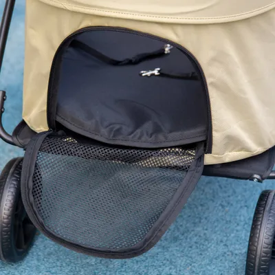 Poussette pour chien 2 en 1 pliante nacelle amovible coussin laisse Poussette pour chien 2 en 1 pliante nacelle amovible coussin laisse