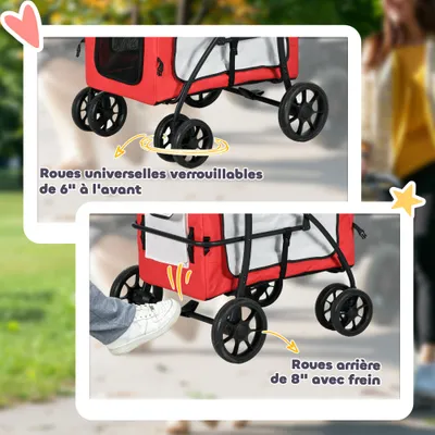 Poussette pliable animaux