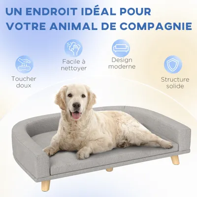 Canapé pour chien grand lit surélevé pour chien