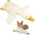 Grand jouet en peluche pour chien, canard blanc