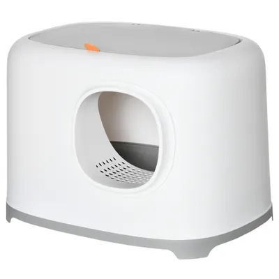 Bac à litière pour chat maison de toilette fermée avec couvercle