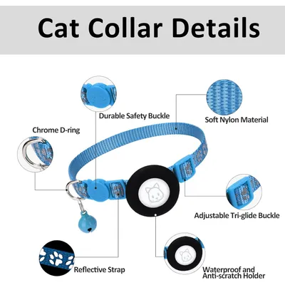 Collier pour chat avec clochette pour AirTag