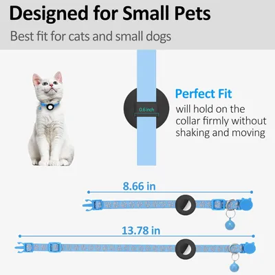 Collier pour chat avec clochette pour AirTag