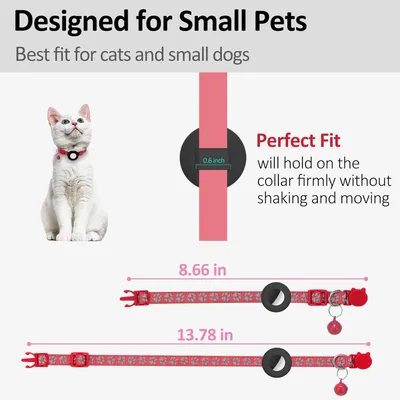Collier pour chat avec clochette pour AirTag