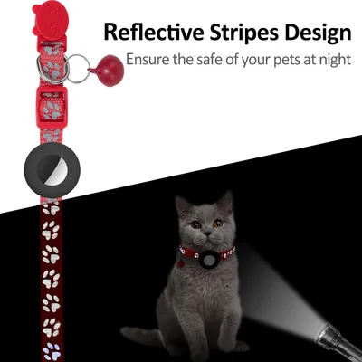 Collier pour chat avec clochette pour AirTag