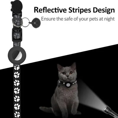 Collier pour chat avec clochette pour AirTag