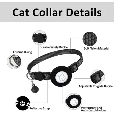 Collier pour chat avec clochette pour AirTag