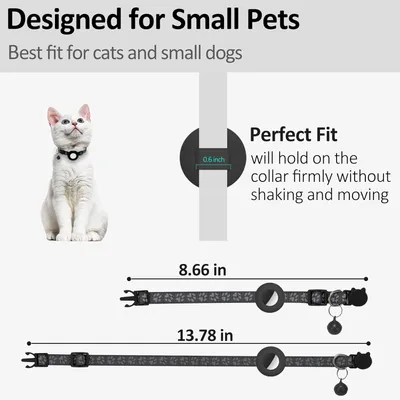 Collier pour chat avec clochette pour AirTag