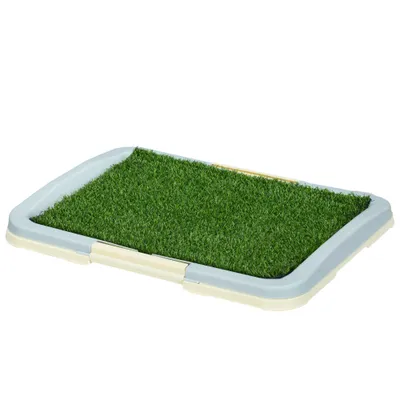 Toilette pour chien litière avec tapis en gazon artificiel plateau