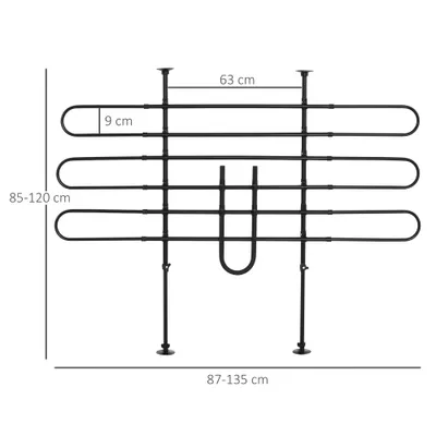 Grille de séparation voiture pour chien réglable