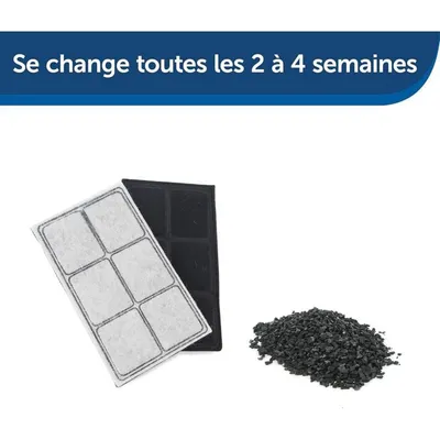 ZooVenture Lot de 10 filtres pour fontaine à eau pour chien et chat