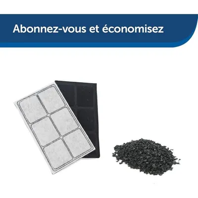 ZooVenture Lot de 10 filtres pour fontaine à eau pour chien et chat