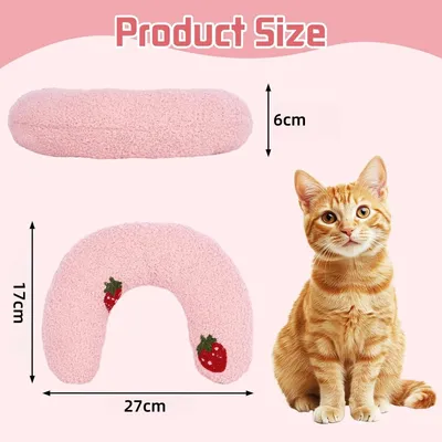 ZooVenture Lavable Coussin en Forme de U pour Chiens et Chats