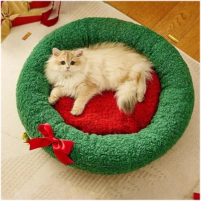 ZooVenture Panier pour chat de Noël 40*40cm ZooVenture Panier pour chat de Noël 40*40cm