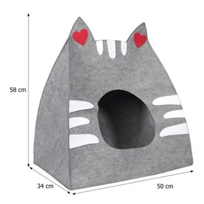 ZooVenture Niche pour Chat en Feutre 47*35*30cm ZooVenture Niche pour Chat en Feutre 47*35*30cm