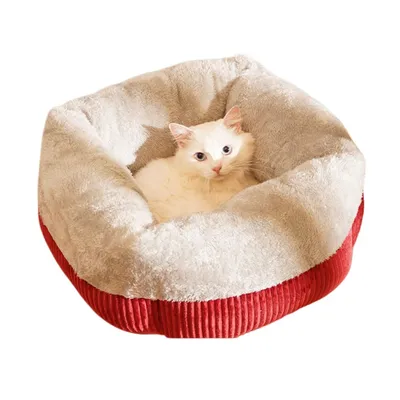 ZooVenture Panier pour Chat Chien Rouge M