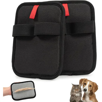 ZooVenture Gants magnétiques pour éliminer les poils d'animaux de compagnie