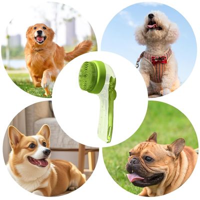 ZooVenture Brosse de toilettage pour chien et chat Vert
