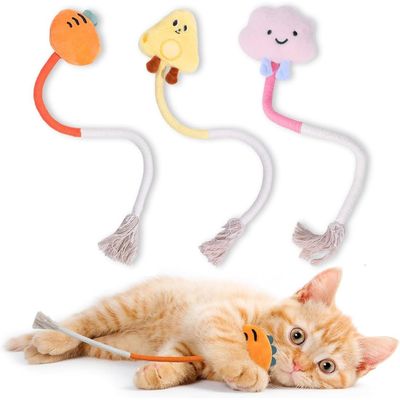 ZooVenture Jouet Chat Corde de Dentition,3 Pcs Jouet Corde à mâcher Chat