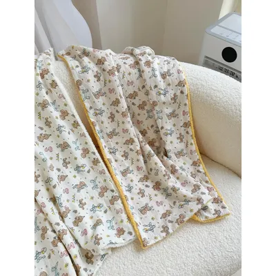 ZooVenture Couverture pour chats et chiens Imprimé jaune 50*70CM