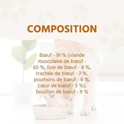 Wildfang 6 x 800 g — Pâtée chien B.A.R.F., 70 % viande, sans céréales