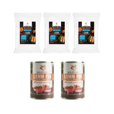 Genussbox Junior - Aliments secs et humides - Saumon Genussbox Junior - Aliments secs et humides - Saumon