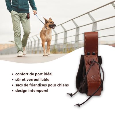 Wildfang Sac à friandises en cuir