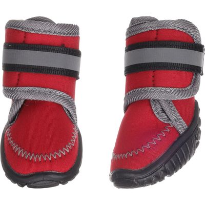 Flamingo - Chaussures Kajan Rouge XXS 5.8 x 4.6 cm. 2 pièces pour chien