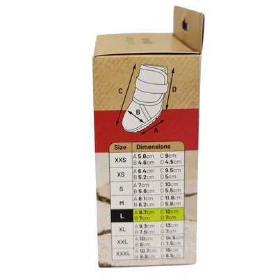 Chaussures Kajan Rouge L 8.7 x 7 cm. 2 pièces pour chien