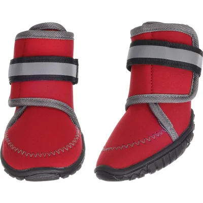 Chaussures Kajan Rouge L 8.7 x 7 cm. 2 pièces pour chien