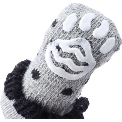 Flamingo - Chaussettes Asia taille S 4 pièces Grise pour chien