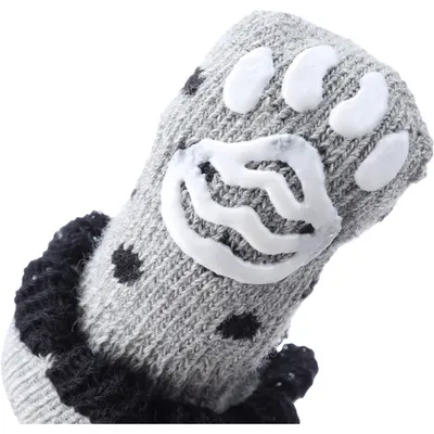 Chaussettes Asia taille S 4 pièces Grise pour chien