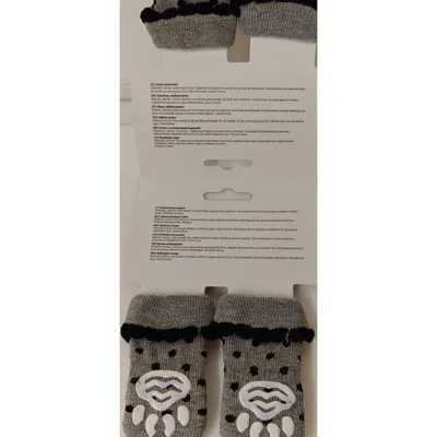 Chaussettes Asia taille S 4 pièces Grise pour chien