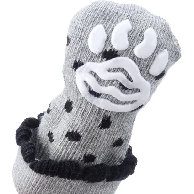 Chaussettes Asia taille L 4 pièces Grise pour chien