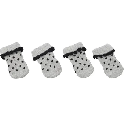 Chaussettes Asia taille L 4 pièces Grise pour chien