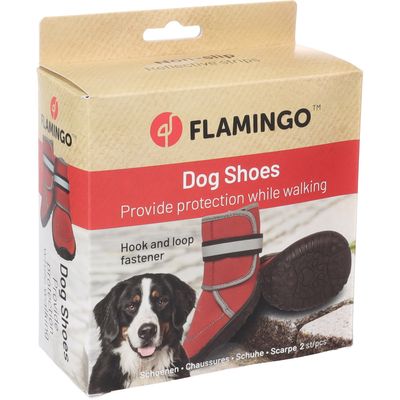 Flamingo Hundeschuhe Kajan rot - 2 Stück