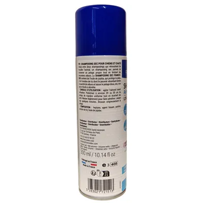 Shampooing Sec 300 ml pour Chiens et Chats