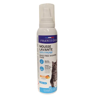 Mousse Lavante sans rinçage 150 ml pour Chats