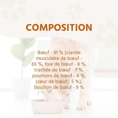 Wildfang Pâtée Mix 6 x 400 g - Qualité BARF, 70% viande, sans céréales
