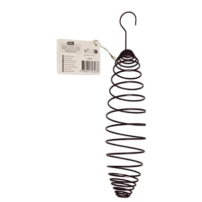 Support boules de graisse spirale 30 cm pour oiseaux