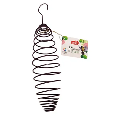 Support boules de graisse spirale 30 cm pour oiseaux