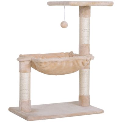 Arbre à chat 3 griffoirs grattoirs sisal naturel plateforme