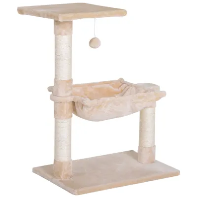 Arbre à chat 3 griffoirs grattoirs sisal naturel plateforme