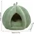 PetTribes Panier pour chat chauffant et capitonné, style cabane PetTribes Panier pour chat chauffant et capitonné, style cabane