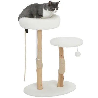 Arbre à chat avec lit poteaux à griffer plateforme de saut