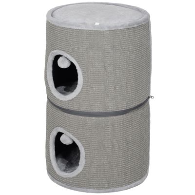 Tour pour chat modulable tonneau griffoir chat avec fermeture éclair