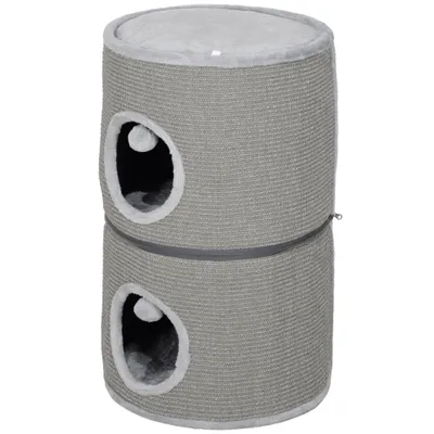 Tour pour chat modulable tonneau griffoir chat avec fermeture éclair