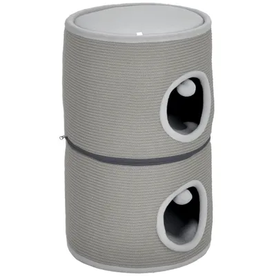 Tour pour chat modulable tonneau griffoir chat avec fermeture éclair