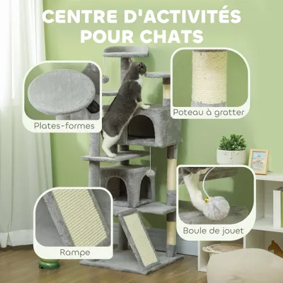 Arbre à chat, tour de jeux pour chats avec griffoir Arbre à chat, tour de jeux pour chats avec griffoir